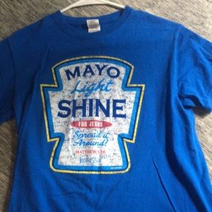Blue short sleeve shirt